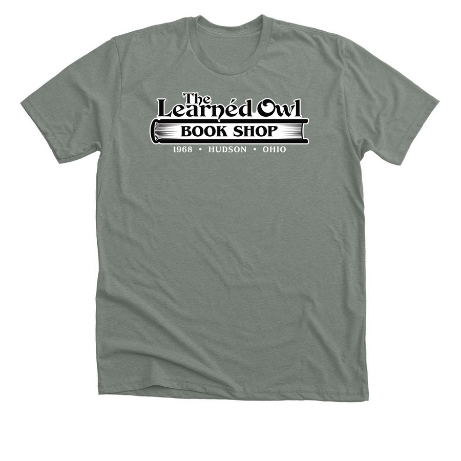 Learn?d Owl Logo Apparel (midtones), a Deep Heather Premium Unisex Tee