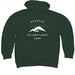 Motivated by mountains, a Alpine Green Midweight Pullover Hoodie