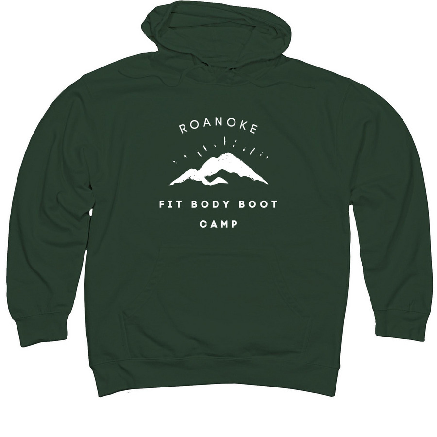 Motivated by mountains, a Alpine Green Midweight Pullover Hoodie