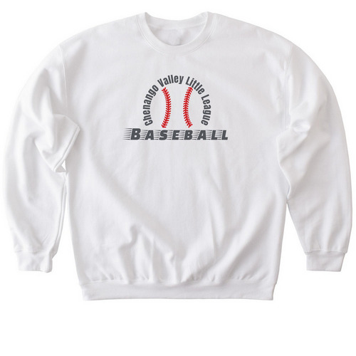 CVLL - Shirt Fundraiser - Baseball, a White Softstyle Crewneck Sweatshirt