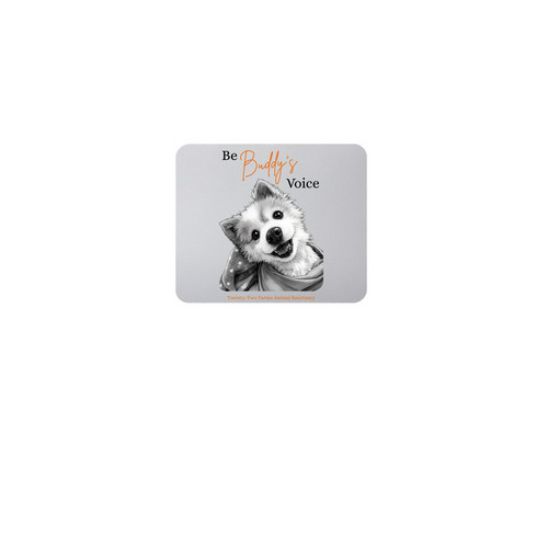 Be Buddy's Voice Mousepad, a White Full Color Mouse Pad