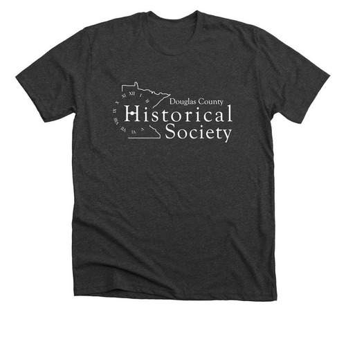 DCHS Logo - White, a Dark Grey Heather Premium Unisex Tee
