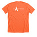 Kyle?s Crusaders Shield Tee, a Heather Orange Premium Unisex Tee (back-view)