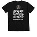 Gas-Clutch-Shift-Brake, a Solid Black Blend Premium V-Neck Tee (back-view)