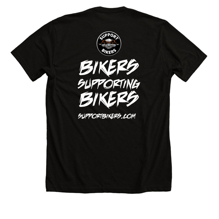 Gas-Clutch-Shift-Brake, a Solid Black Blend Premium Unisex Tee (back-view)