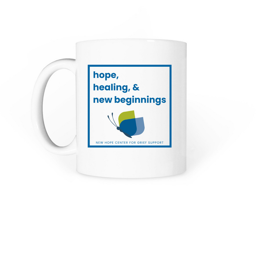 Hope Mug, a White Coffee Mug (back-view)