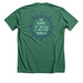 SC 200th | Build a Better World, a Heather Grass Green Premium Unisex Tee (back-view)