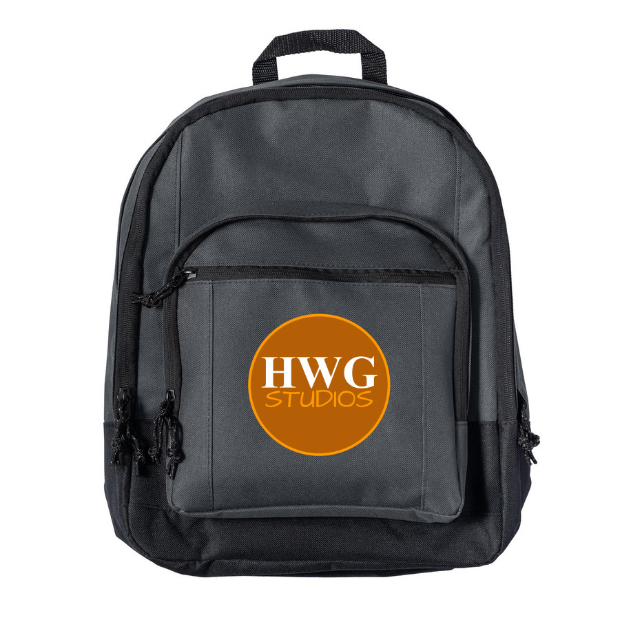 HWG Logo Backpack, a Dark Charcoal Everyday Backpack