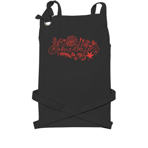 Abundance Aprons, a Black Cotton Canvas Pocket Apron
