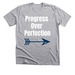 Progress over perfection!, a Athletic Heather Premium Unisex Tee
