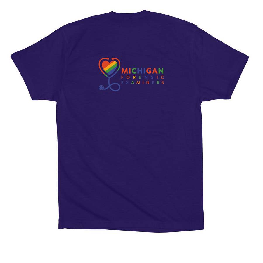 Pride 2, a Team Navy Premium Cotton Tee (back-view)