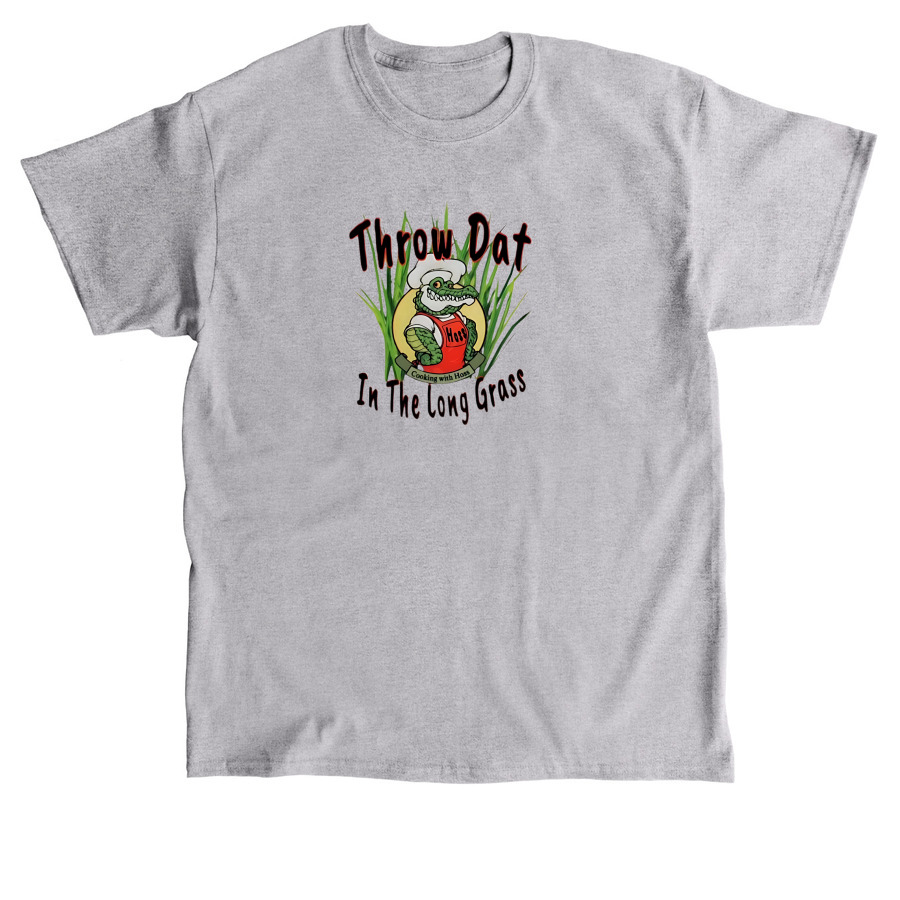 THROW DAT IN THE LONG GRASS, a Sport Grey Classic Unisex Tee