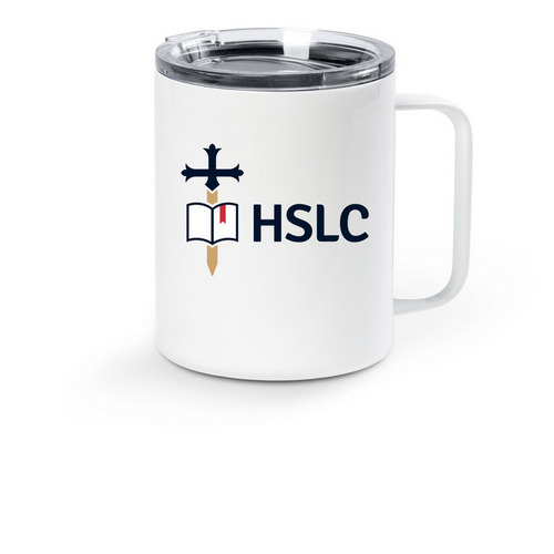 HSLC Classic Travel Mug, a White Stainless Steel Travel Mug