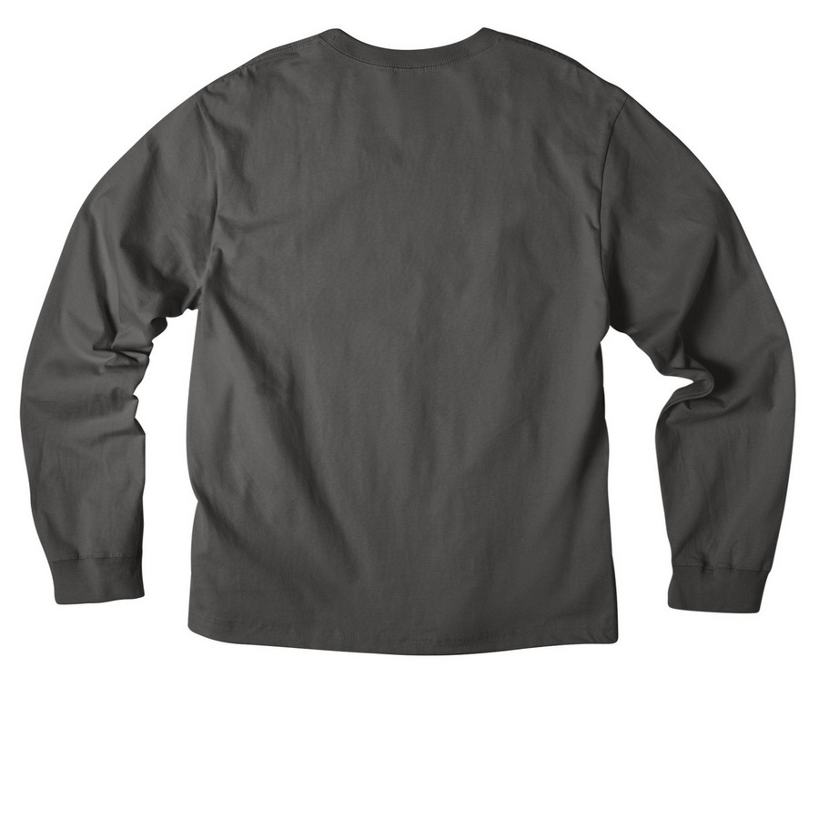 Life is better..., a Asphalt Unisex Heavyweight Long Sleeve Tee (back-view)