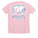Sim Team Shirt - Pink Top, a Heather Pink Premium Unisex Tee (back-view)