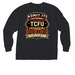 TCFU Pocket Tees, a Black Comfort Colors Long Sleeve Pocket Tee (back-view)