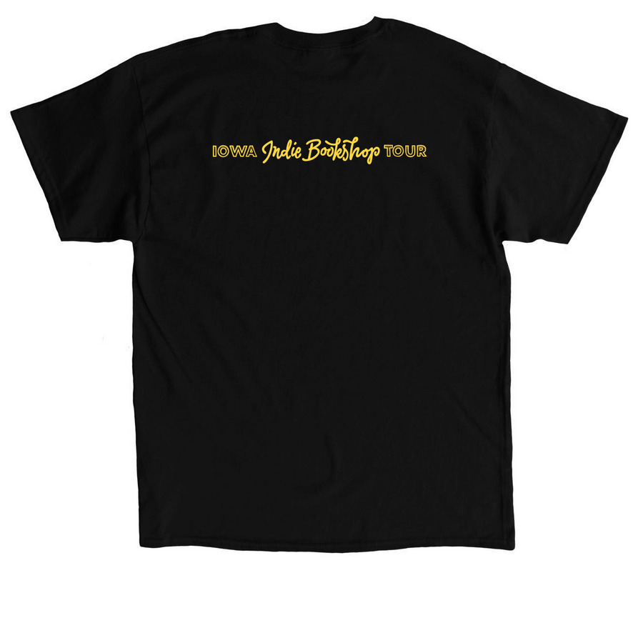 Iowa Cryptid Series - Van Meter Visitor, a Black Classic Unisex Tee (back-view)