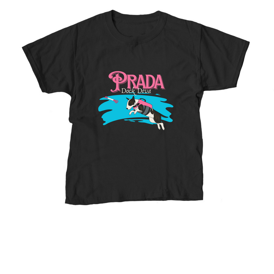 Prada: Dock Diva, a Black Youth Unisex Tee