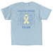 Faith Over Fear, a Light Blue Classic Unisex Tee (back-view)