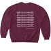 Idaho Runs on Nonprofits, a Maroon Softstyle Crewneck Sweatshirt (back-view)