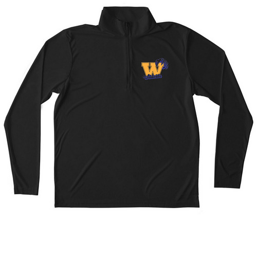 Woodland Elementary School- Quarter zip, a Black Unisex Performance Quarter Zip Pullover