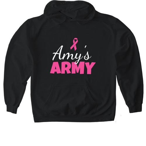 Amy's ARMY Hoodies, a Black Gildan Softstyle Pullover Hoodie