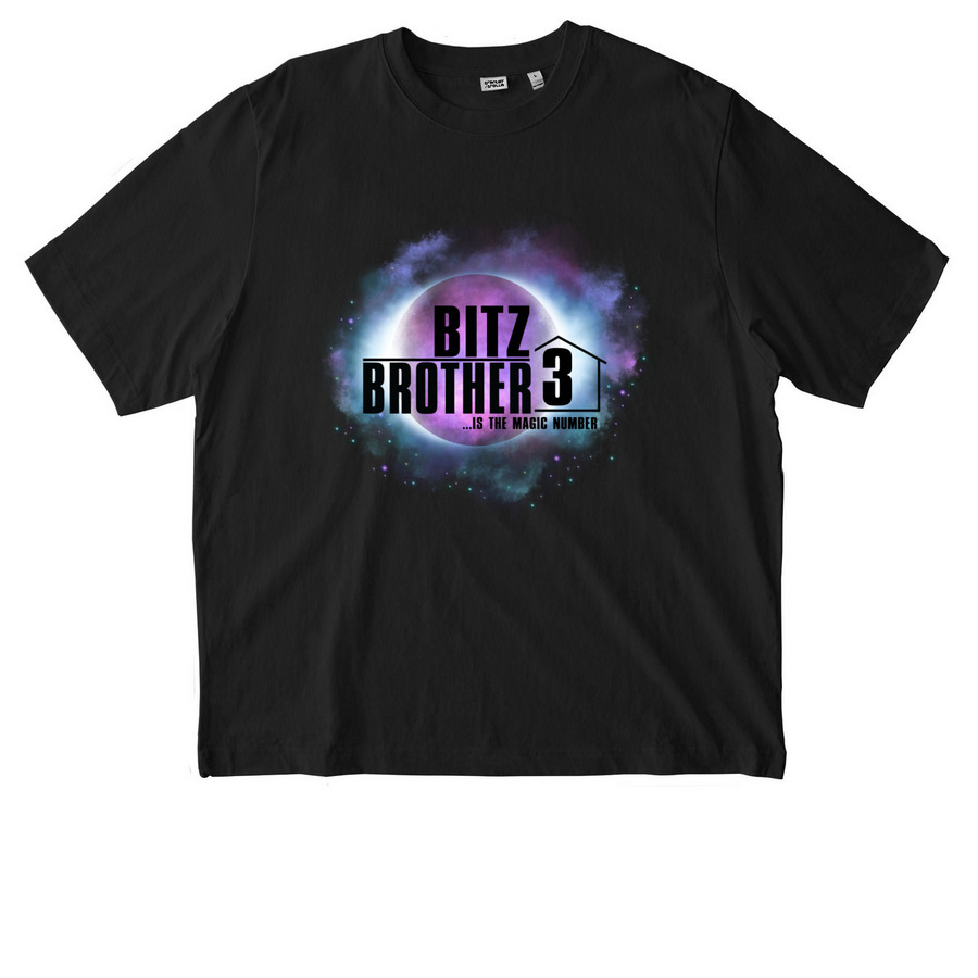 BB3: is the Magic Number, a Black Stanley/Stella Unisex Freestyler Heavyweight Tee