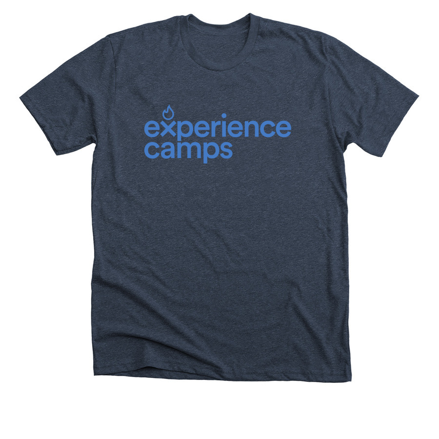 Feeling Blue, a Heather Midnight Navy Premium Unisex Tee