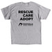 Rescue. Care. Adopt. Black Logo, a Sport Grey Classic Unisex Tee (back-view)