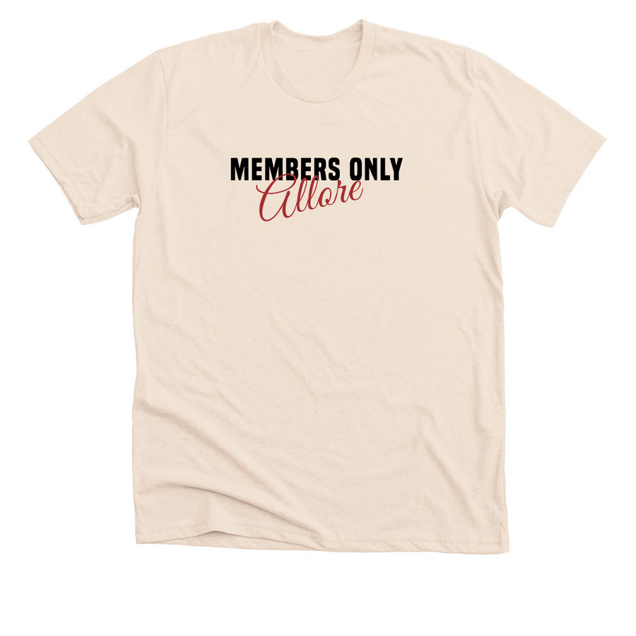 MEMBERS ONLY&nbsp;, a Heather Soft Cream Premium Unisex Tee