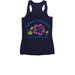 Summer 2026 Tanks!, a Navy Women's Racerback (back-view)