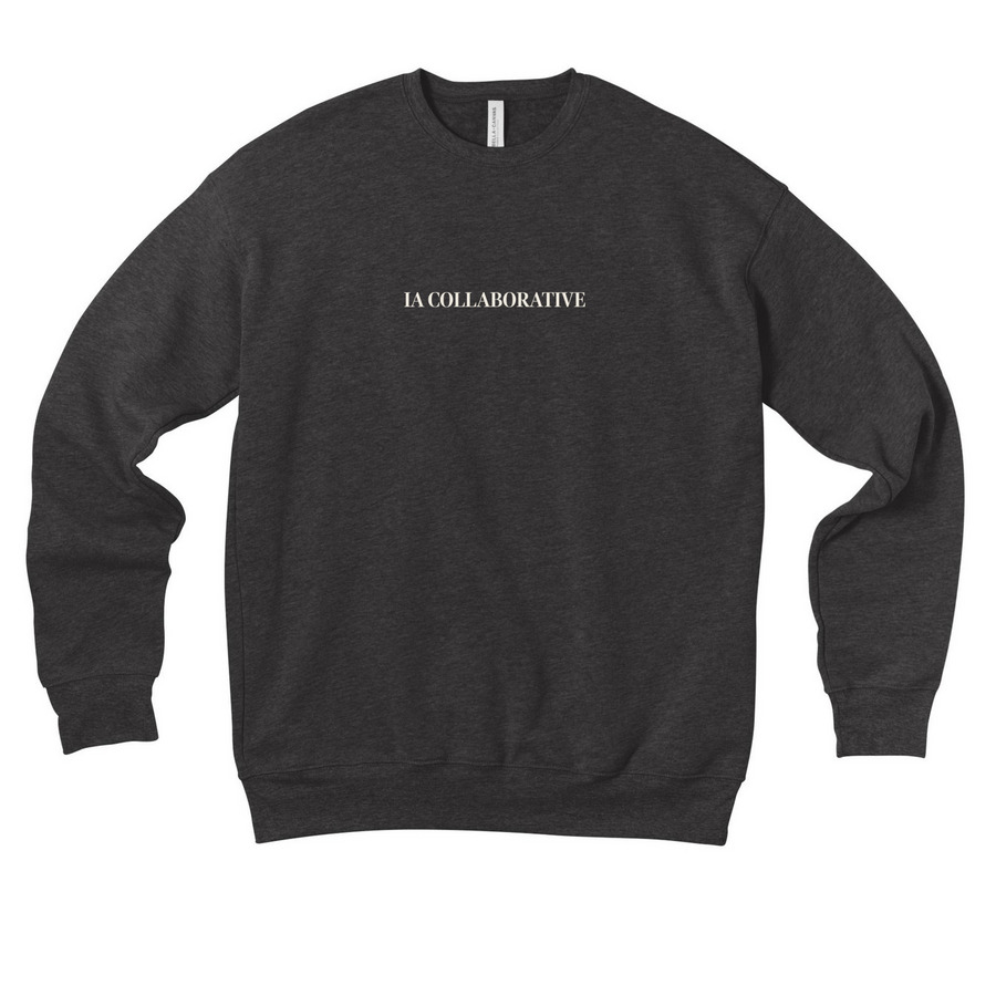 Created to Create Crewneck, a Dark Grey Heather Premium Drop Shoulder Sweatshirt