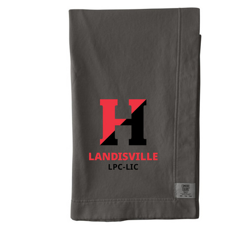 Landisville Blankets, a Pepper Comfort Colors Blanket