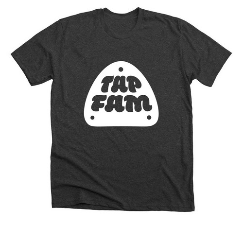 TAP FAM, a Dark Grey Heather Premium Unisex Tee
