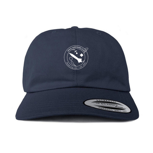 Space Hardware Club Hats, a Navy Printed Classic Baseball Cap