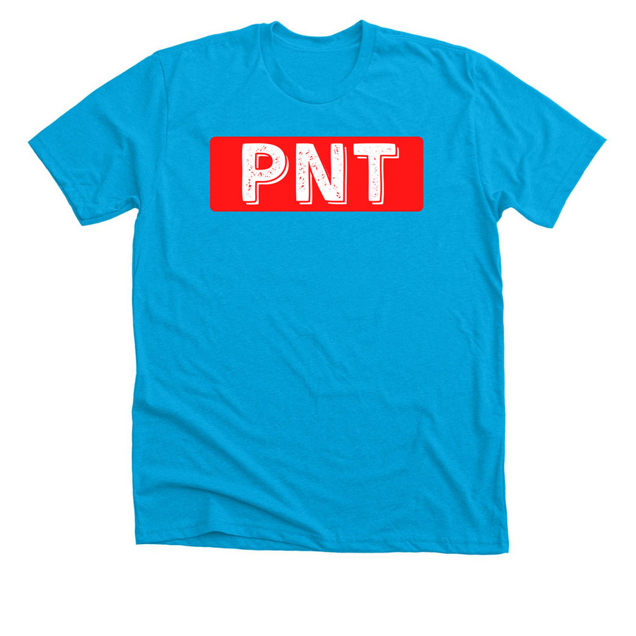 The Label 2026, a Neon Blue Premium Unisex Tee