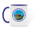 Don Edwards SF Bay NWR Mug, a Dark Blue Two-Tone Ceramic Mug (back-view)