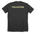 Volunteer T-Shirt, a Dark Grey Heather Premium Unisex Tee (back-view)