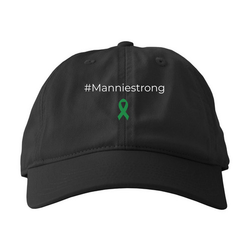 Mannie Support Squad Fundraiser, a Black Printed Eco Baseball Cap