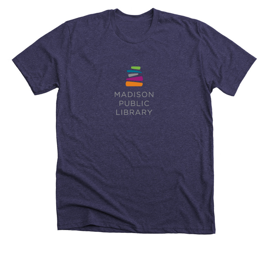 Madison Public Library Apparel, a Heather Lapis Premium Unisex Tee