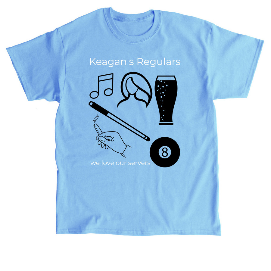 keagans regulars, a Carolina Blue Classic Unisex Tee