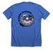 Elakha Alliance T-Shirts, a Heather True Royal Premium Unisex Tee (back-view)