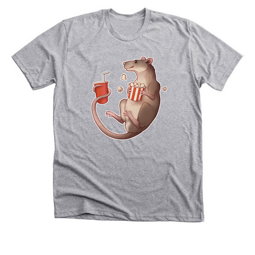 Snack Rat, a Athletic Heather Premium Unisex Tee