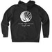 Crane Tiger Hoodie White Logo, a Dark Heather Grey Stanley/Stella Unisex Cultivator 2.0 Zip Up Pullover Hoodie (back-view)