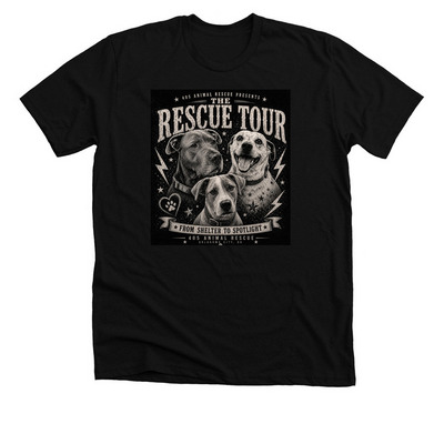 The Rescue Tour, a Solid Black Blend Premium Unisex Tee