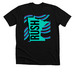 Northern Lights, a Solid Black Blend Premium Unisex Tee