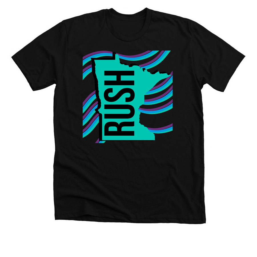 Northern Lights, a Solid Black Blend Premium Unisex Tee
