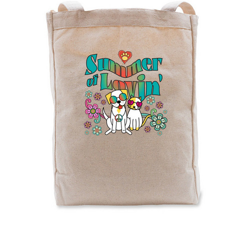 FAMD Summer of Lovin', a Natural Recycled Cotton Tote Bag