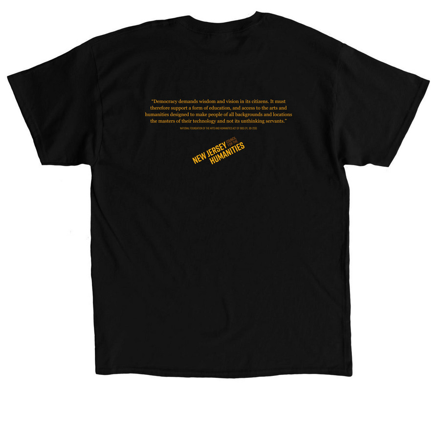 NJCH Jersey Shore, a Black Classic Unisex Tee (back-view)