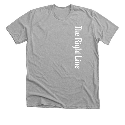 The Right Line Adventure, a Athletic Heather Premium Unisex Tee